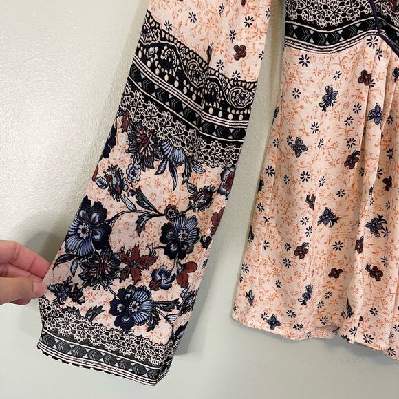 Kim Gravel Bellisima Boho Top Small Pink Floral Tassel Feminine Romantic NWT - Picture 9 of 10